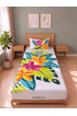 Hand Painted Rayon Bedsheet Set Single Size